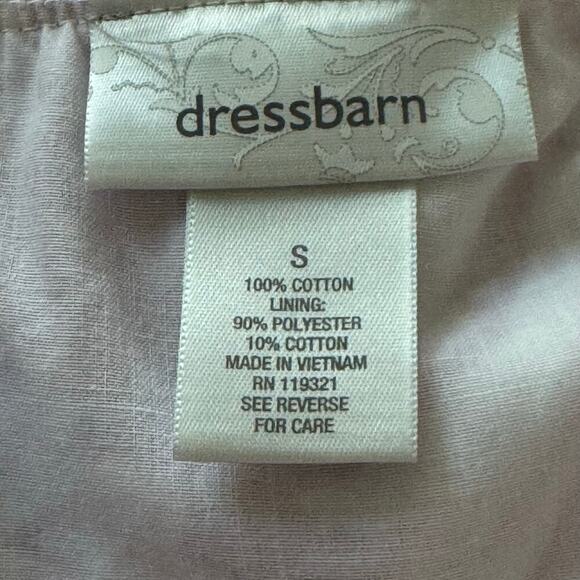 DRESS BARN Red Tropical Floral Poplin Cotton Elastic Waist Skirt Women's - Picture 5 of 8